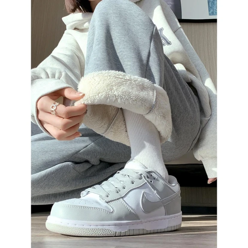 冬季抗寒保暖窄版高个子178加长版直筒宽松加绒加厚锁脚卫裤外穿