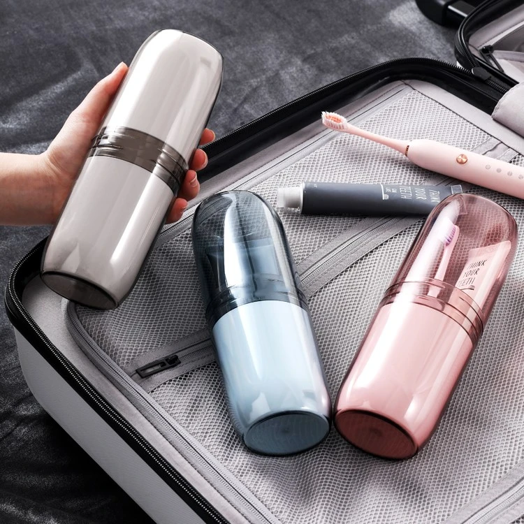 【旅行出游必备】新款四合一旅行漱口杯牙膏牙刷杯随身便携式