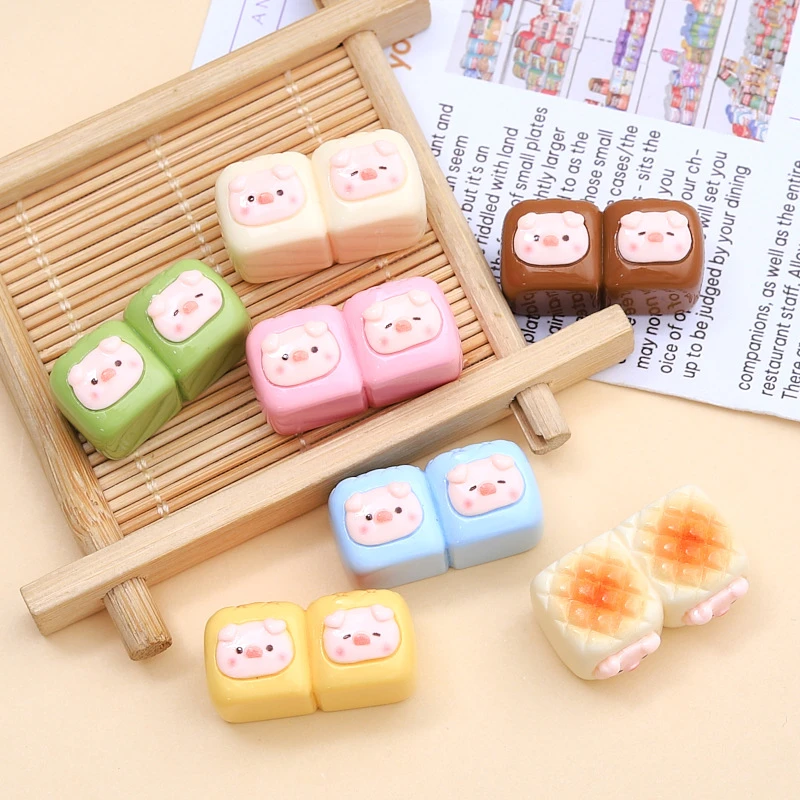 直播间选款微景观立体食玩卡通贴片创意diy配件