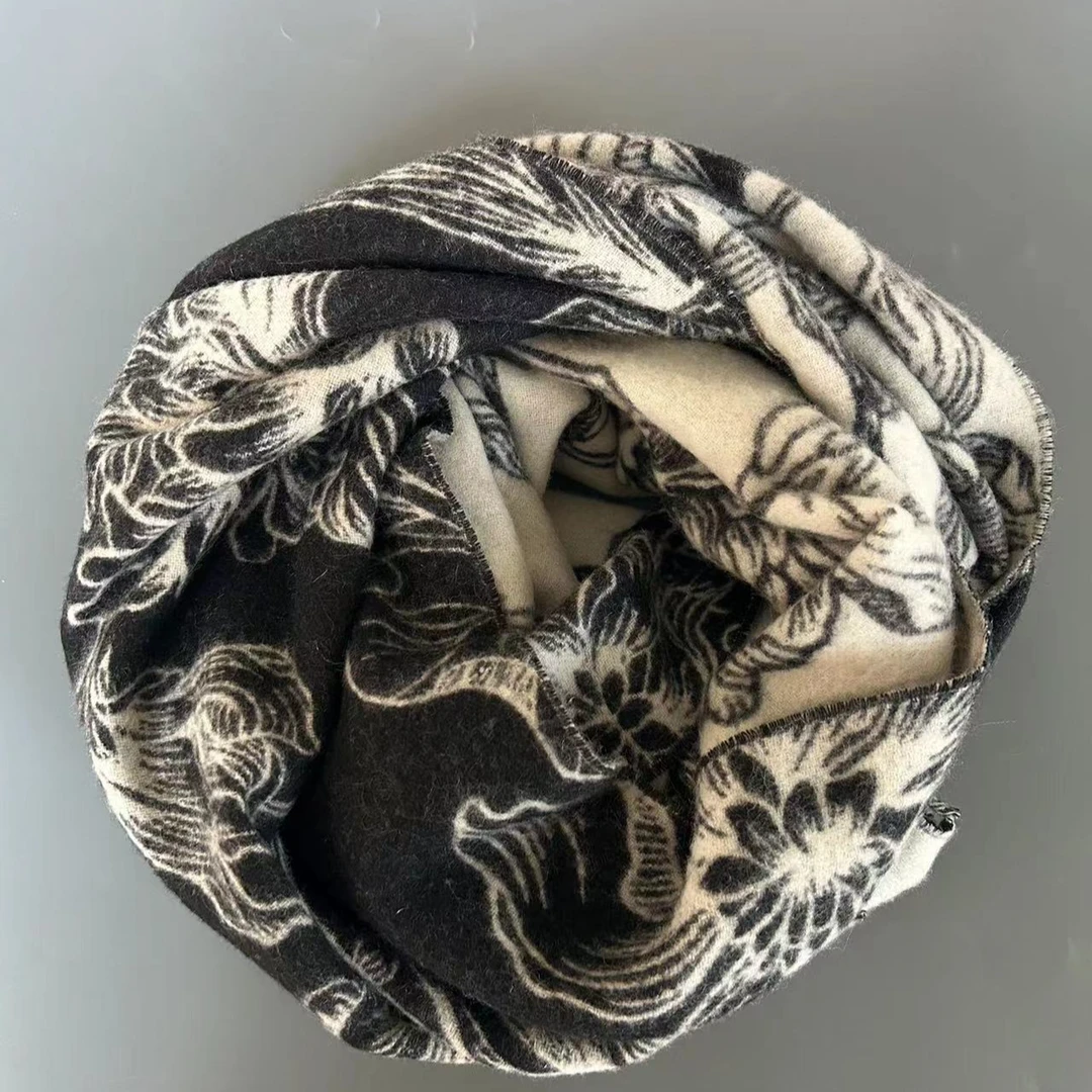 时尚高端大气潮流柔软舒适温暖厚实百搭简约优雅北欧披肩