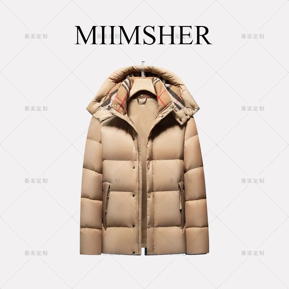 巴巴莉可拆卸式衣袖连帽两穿马甲外套冬情侣款宽松羽绒服WDD1016