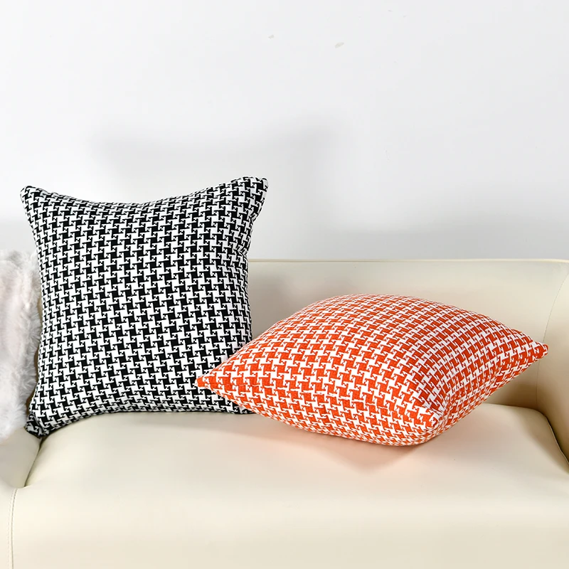 轻奢沙发简约抱枕套子美式网红时尚复古卧室北欧软PP棉花可拆洗垫
