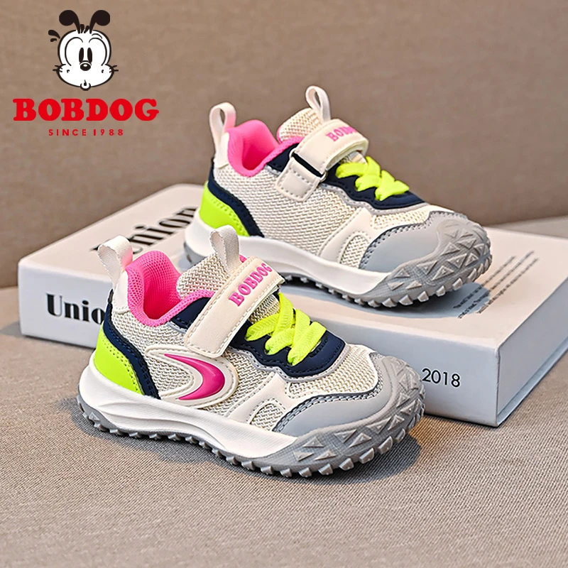 巴布豆女童鞋子2025秋季新款户外小童秋鞋软底女童宝宝运动鞋春秋