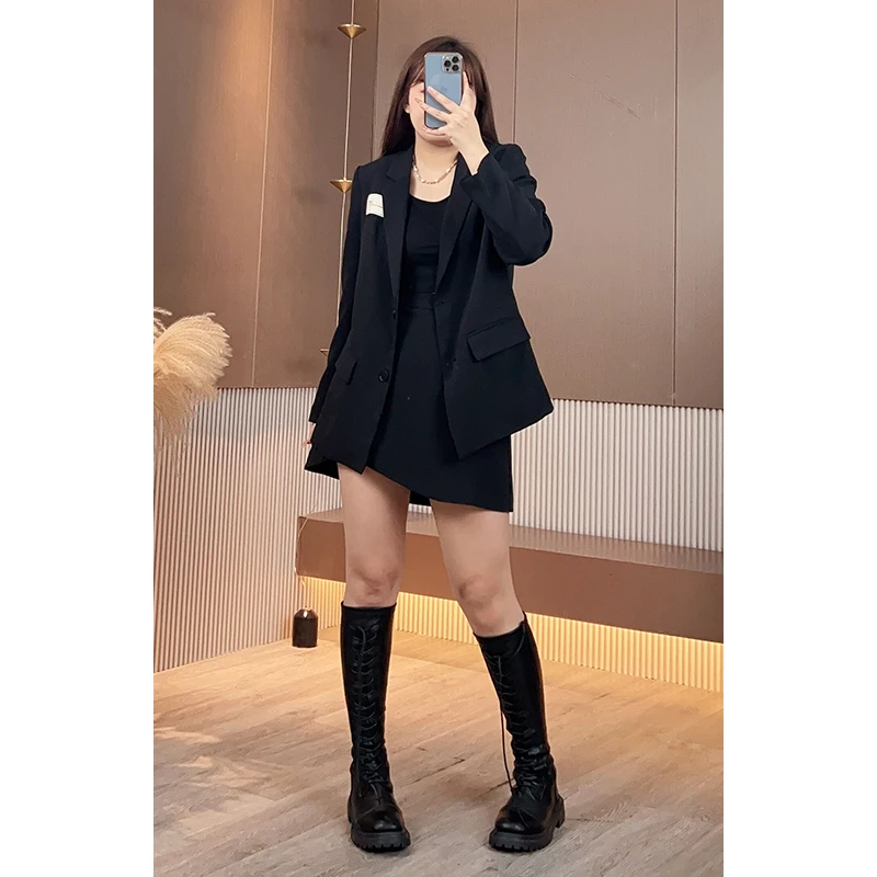 HC284微胖定制~【亚波利斯】秋款设计感高级气质半身裙+外套