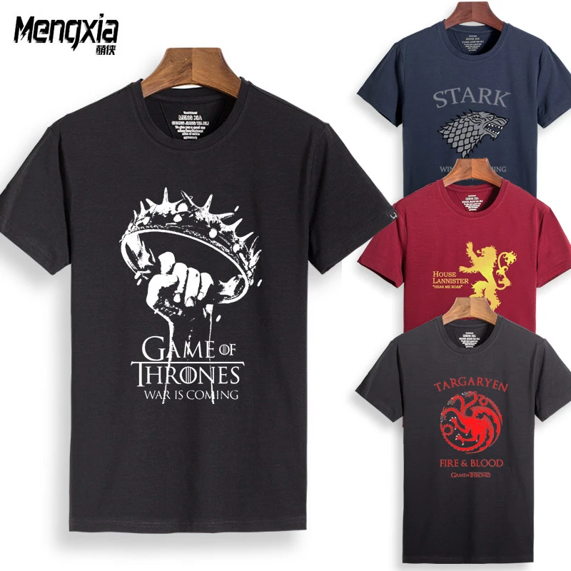权力的游戏T恤男冰与火之歌t恤短袖男坦格利安半袖夏季史塔克衣服
