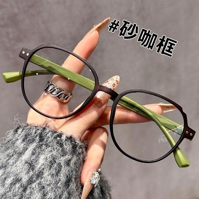 韩系TR90砂咖框防蓝光眼镜网红超轻可配镜片近视眼睛框显脸小男女