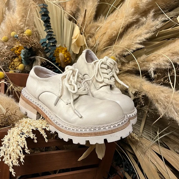 小辰手工女鞋（34-40码）意大利百搭马皮真皮大底马皮德比小单鞋