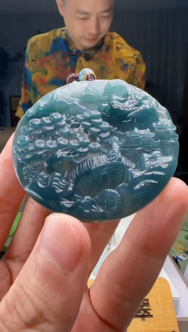 【闪购商品】翡翠吊坠(不含链)未镶嵌DY@@960Q3J05092