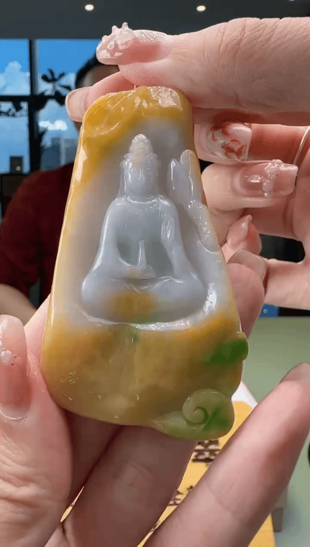 【闪购商品】翡翠挂件未镶嵌MM@@960Q7J01387