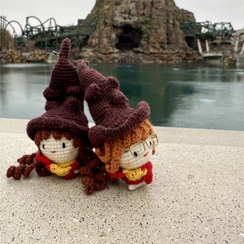 哈利波特挂件赫敏包挂车挂摆台手工钩织羊毛线款个性玩偶哈迷礼物