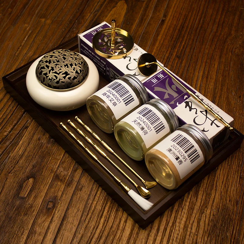 【新手福利】香篆入门全家桶套装 打香篆工具打篆香粉 纯铜香篆模具