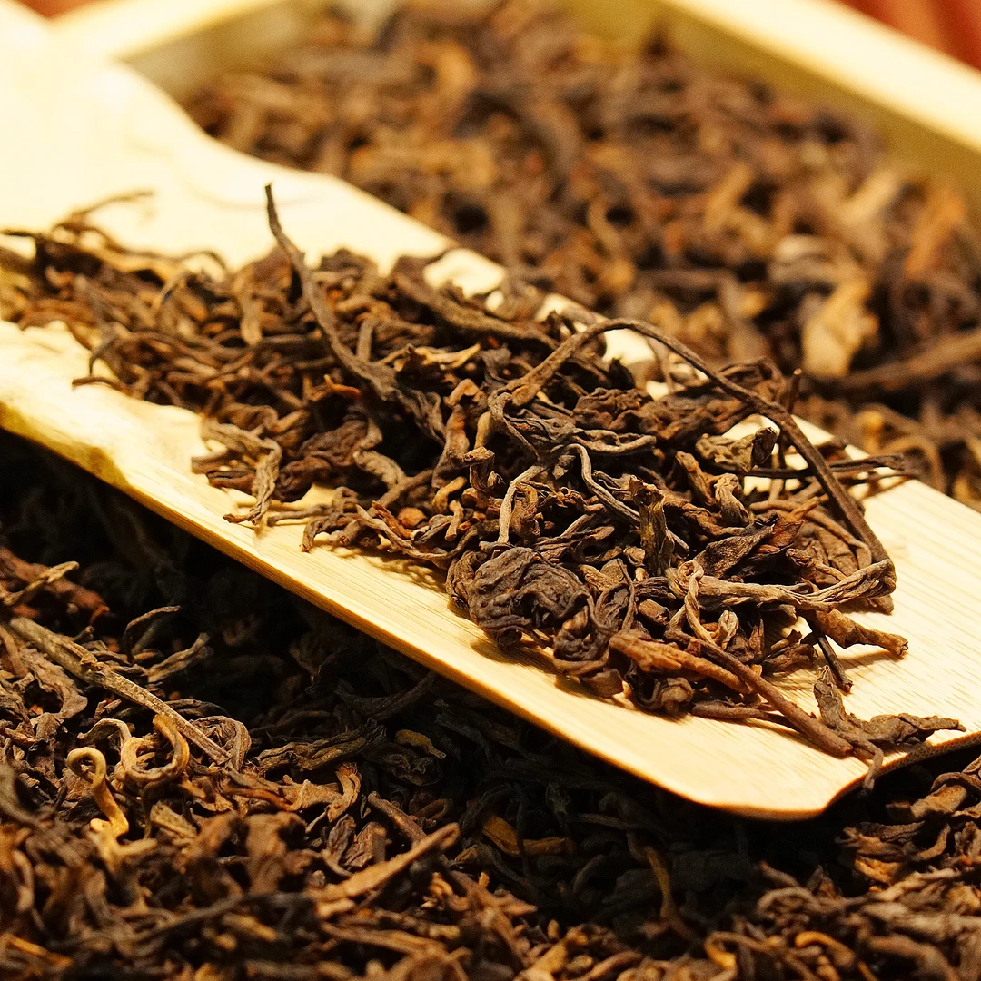 2019年  曼松王 贡茶熟茶 散茶熟普 私藏茶 火哥私藏