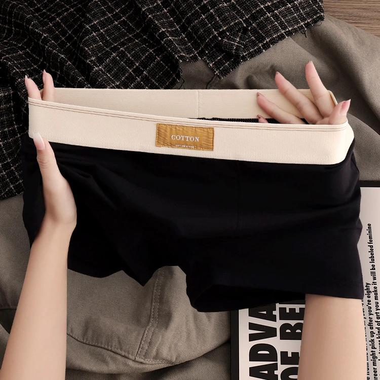潮流男士纯棉内裤男生运动透气平角裤男式新款全棉男款四角短裤头