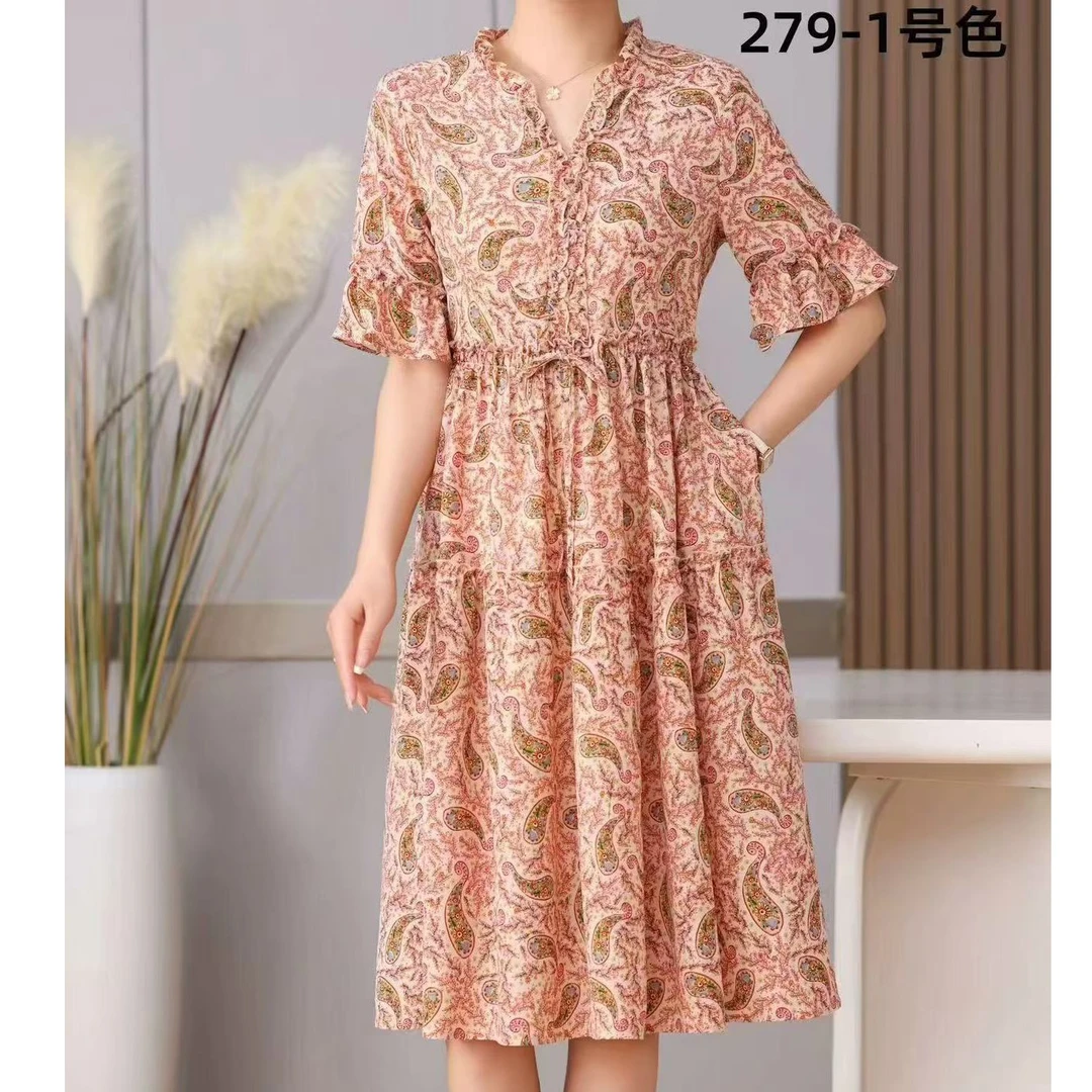 1-279-25款时尚休闲连衣裙
