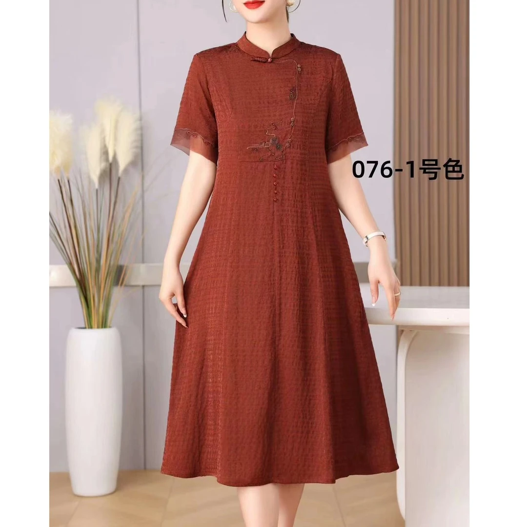 1-076-11新款时尚气质休闲连衣裙