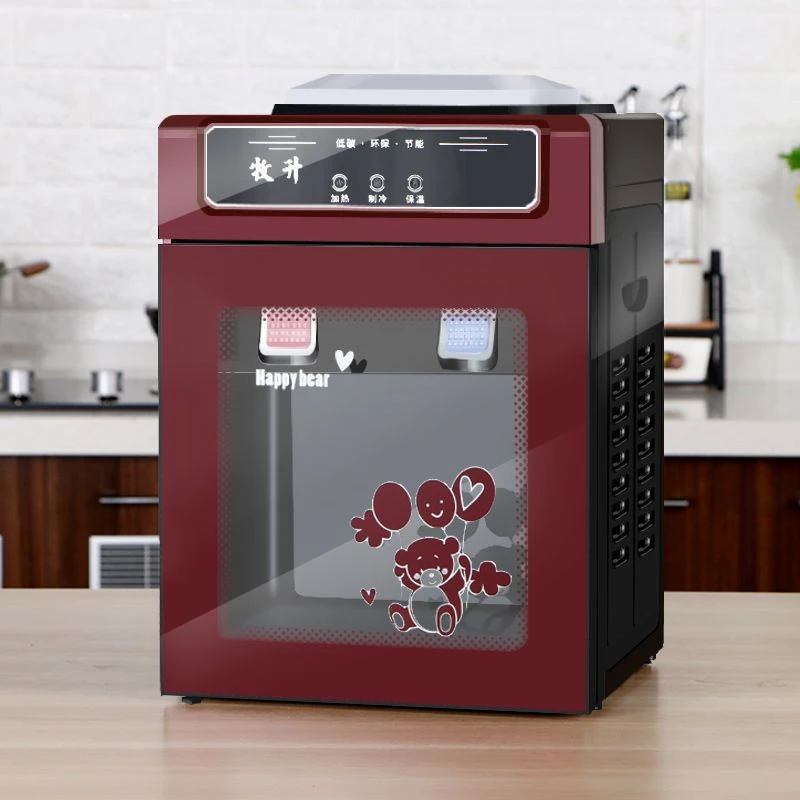 牧升台式饮水机冷热冰温热家用宿舍小型制冷两用多功能速热开水器