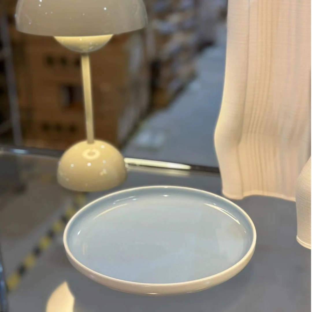 出袋鼠国【M&W】20cm陶瓷浅盘-baby蓝