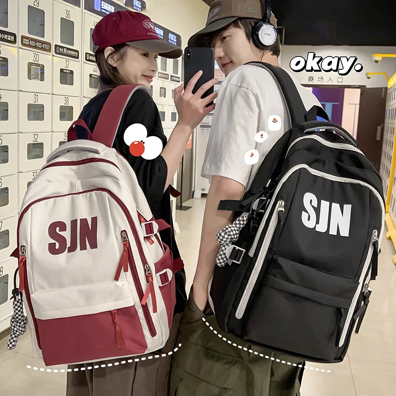 大容量百搭女生初中生中学生轻便双肩包高中大学生背包书包初中生