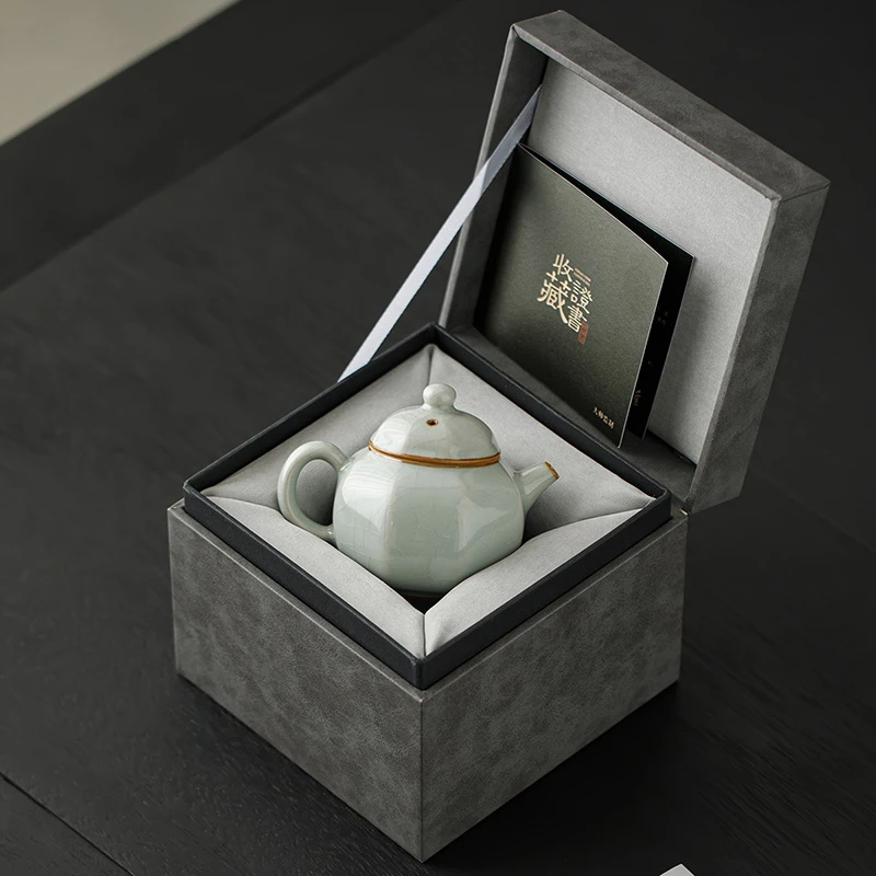 宋蕴泡茶茶壶高端家用新中式汝窑功夫泡茶单壶冲茶器礼盒装伴手礼