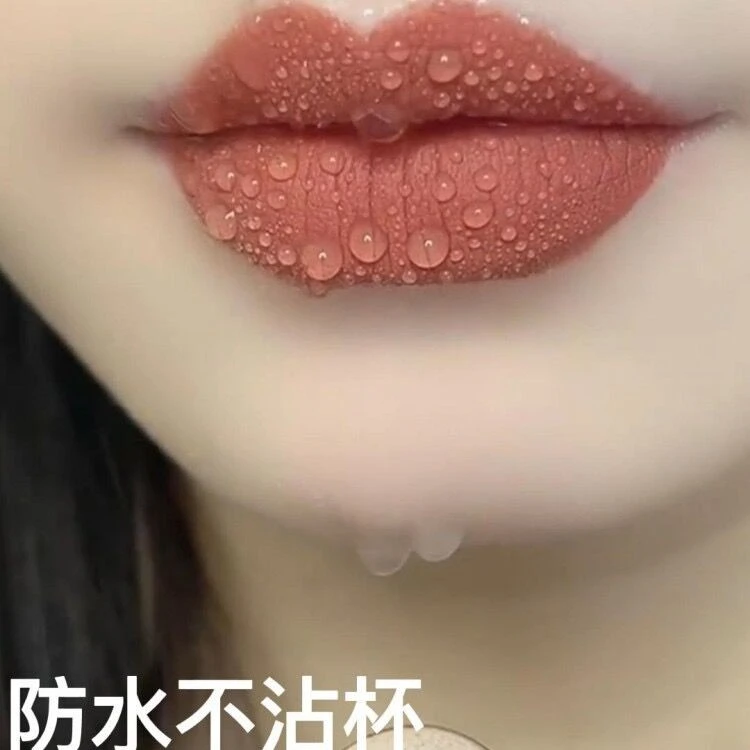 肉桂色不掉色保湿哑光豆沙色口红黄皮显白持久防水学生党定妆神器