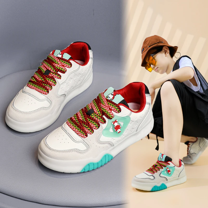 Violentbear/暴力熊儿童新款潮流轻奢低帮男女大童时尚板鞋807