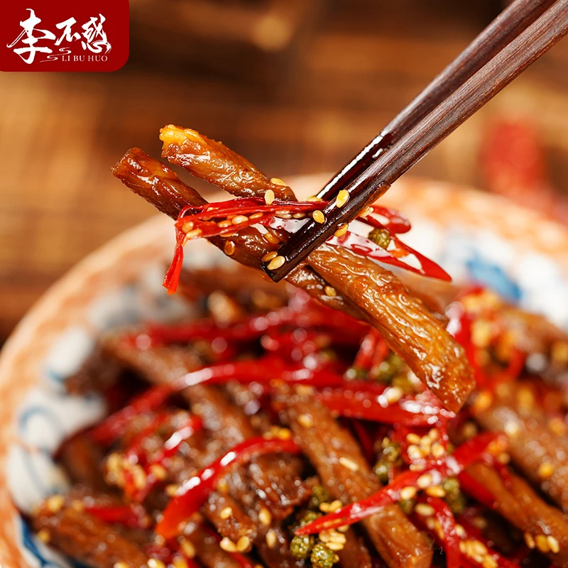 李不惑招牌手工冷吃牛肉100g正宗川味草原筋道牛腿肉麻辣即食牛肉