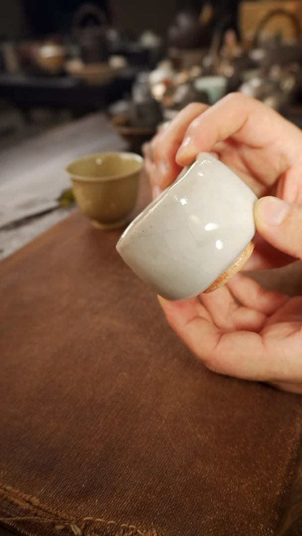 【闪购商品】野陶器长石釉志野杯