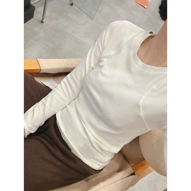 EASY新款订单绒感显瘦打底T恤3667