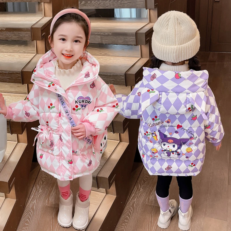 女童羽绒棉服2024新款冬季库洛米童装儿童加厚秋冬外套女宝宝冬装