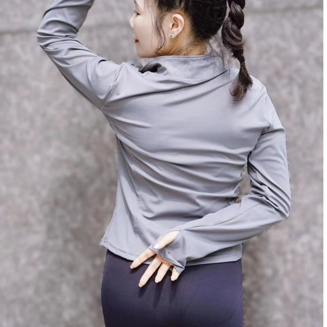 涛哥-201运动时尚休闲瑜伽服长袖显瘦健身连帽弹力夏季