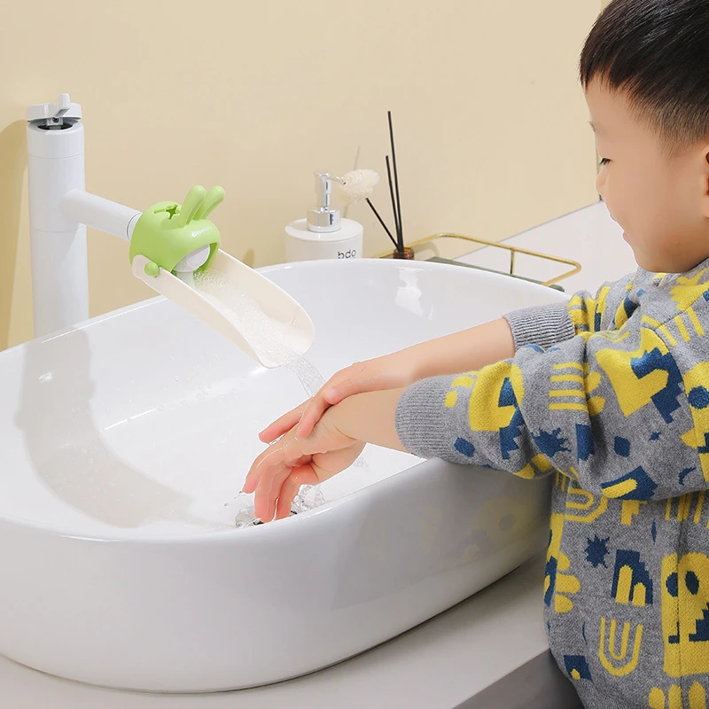 家用儿童卡通水龙头引水器防溅水卫生间厨房水龙头可爱兔子洗手
