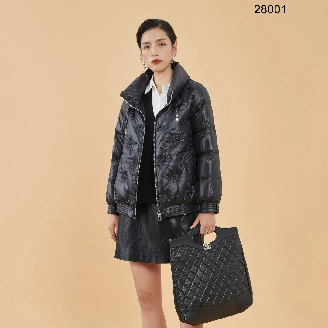 F28001商场正品气质90白鸭绒羽绒服女冬季时尚加厚保暖休闲户外