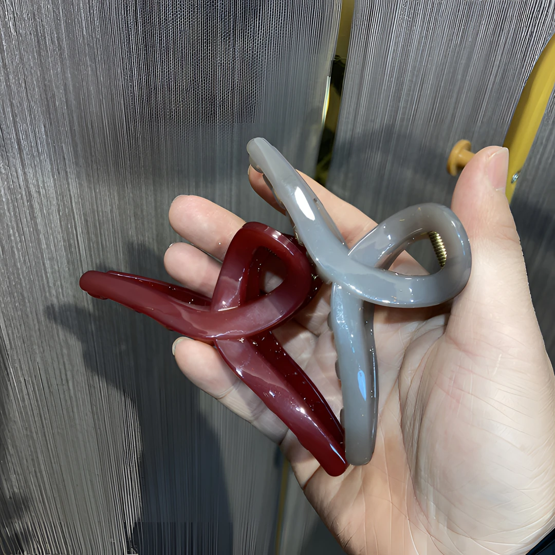 韩系东大门款时尚简约大号法式抓夹简约气质型百搭后脑勺抓夹