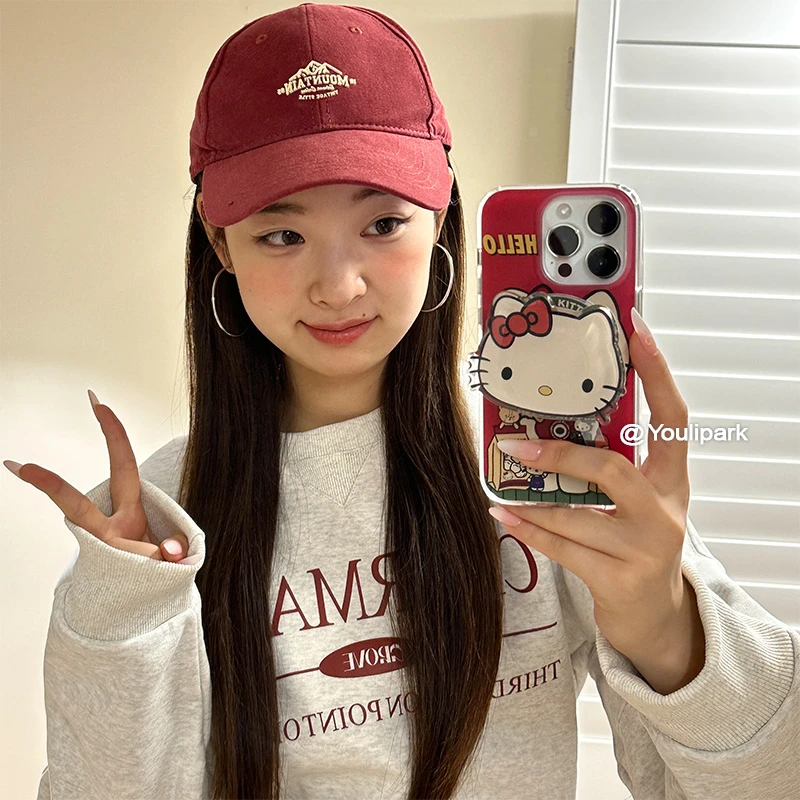 ins可爱少女复古磁吸猫咪适用12苹果15ProMax手机壳iPhone小众