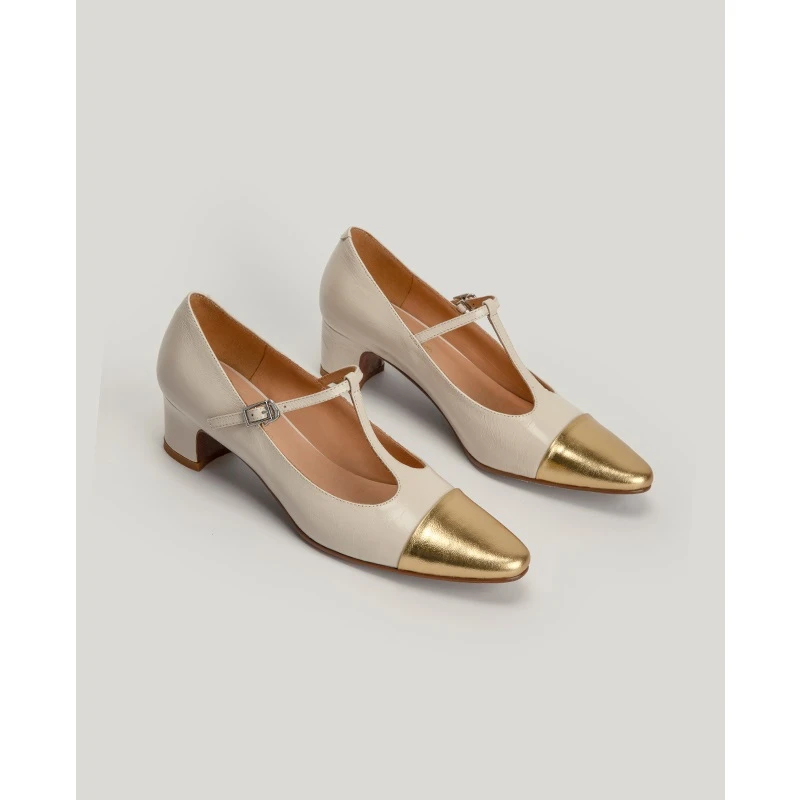 【Shoemaker Queen】复古T字带粗跟玛丽珍女鞋法式小香风单鞋