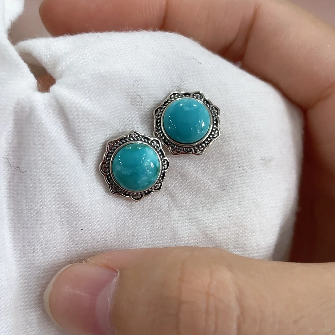 绿松石配饰银S925镶嵌