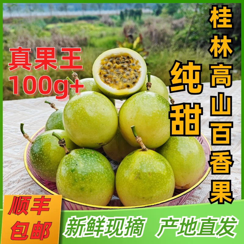 (高山百香果)广西桂林新鲜钦蜜香甜很甜黄金百香果原产地直发顺丰
