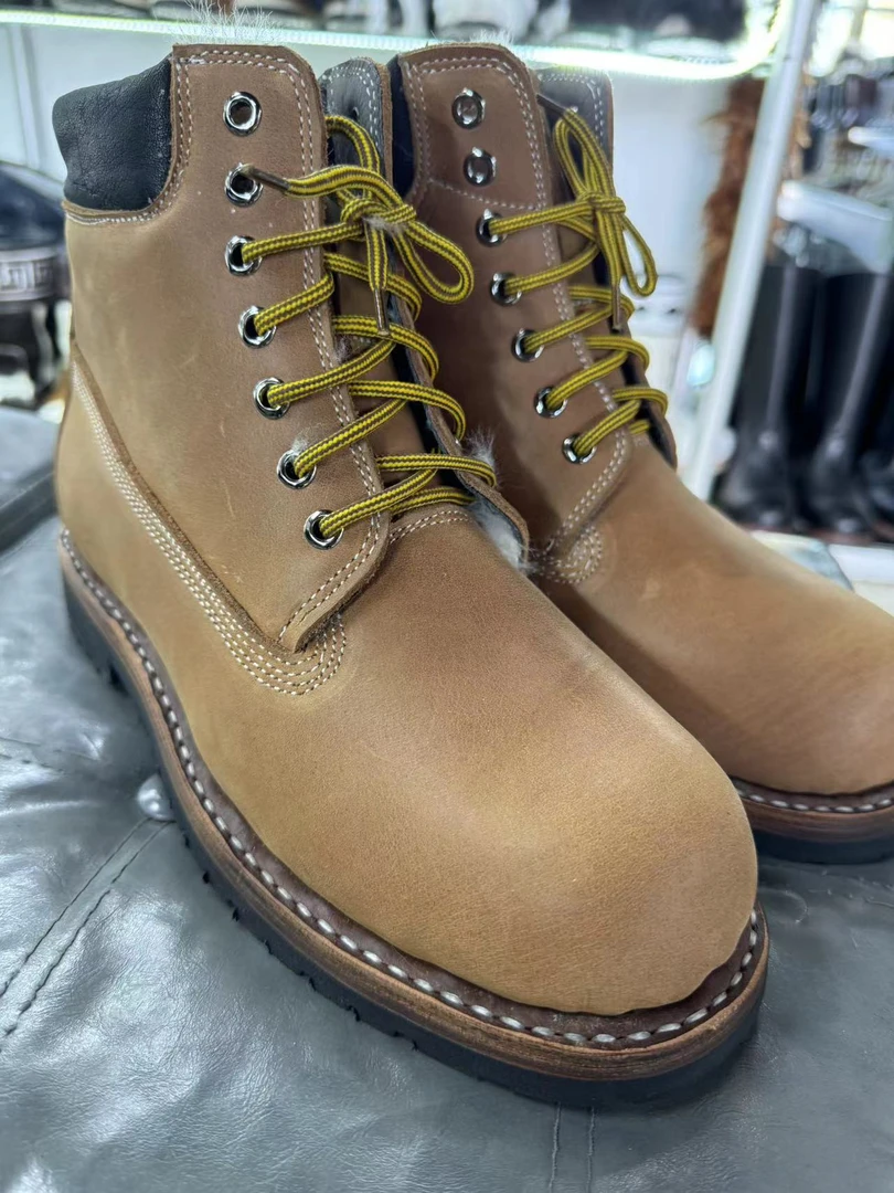 男款大黄靴休闲马丁靴复古大黄靴