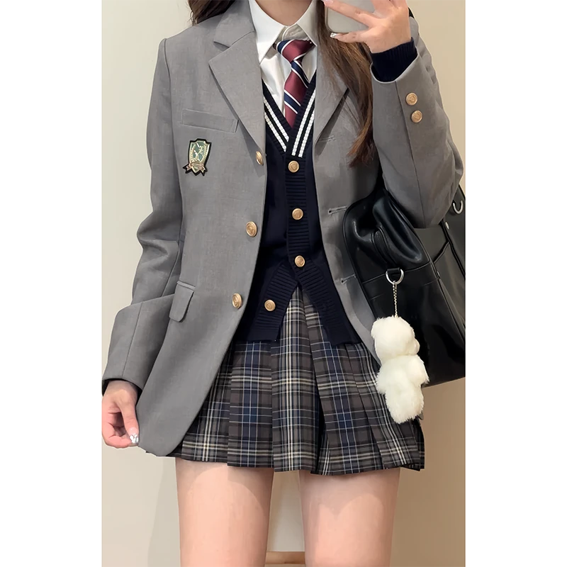 东京岁时记jk春秋季日系学院风制服女学生百褶半裙小礼学姐格裙