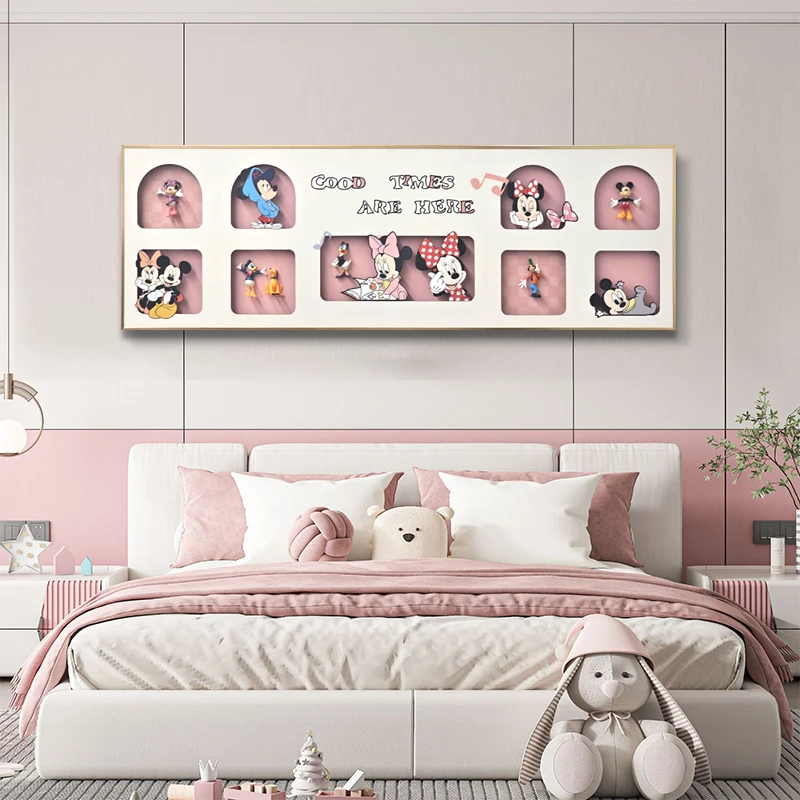 立体实物卡通浮雕 客厅沙发背景墙装饰画 动漫壁挂米奇40120