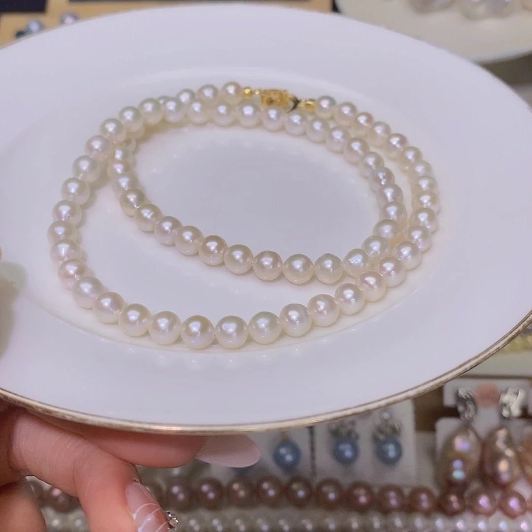 淡水珍珠颈饰合金