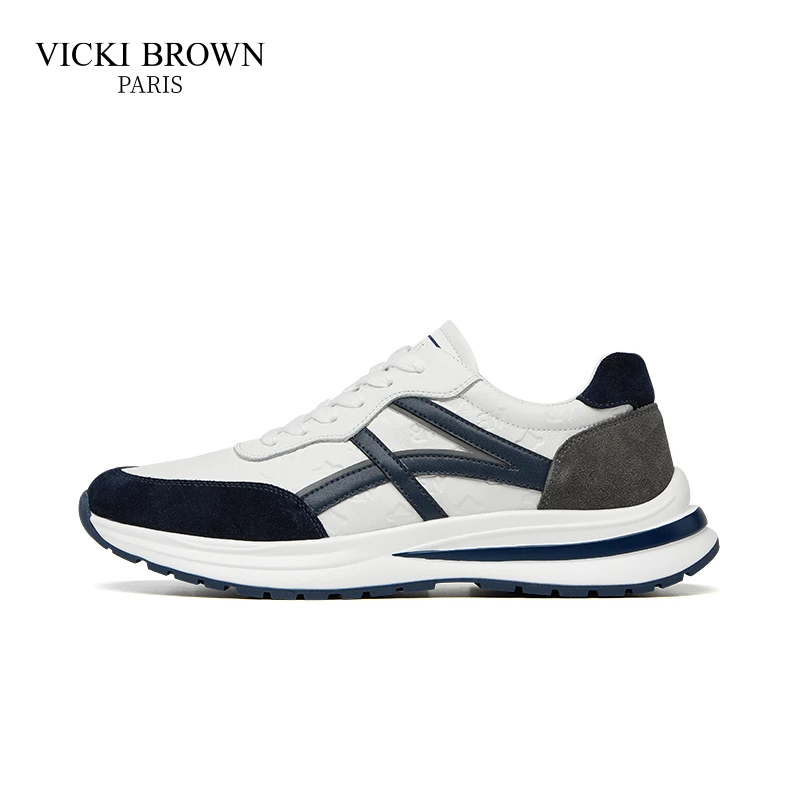 VICKI BROWN法国轻奢男鞋时尚运动舒适透气日常百搭休闲鞋潮鞋