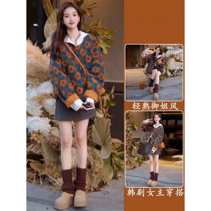 慵懒风立体花朵棉衣短外套女装冬季2024新款宽松显瘦保暖棉服上衣