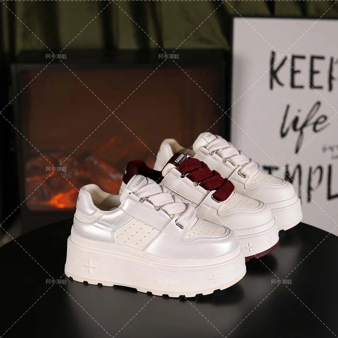 【阿布女鞋】时尚厚底增高7cm潮流百搭女士休闲鞋 9818-6