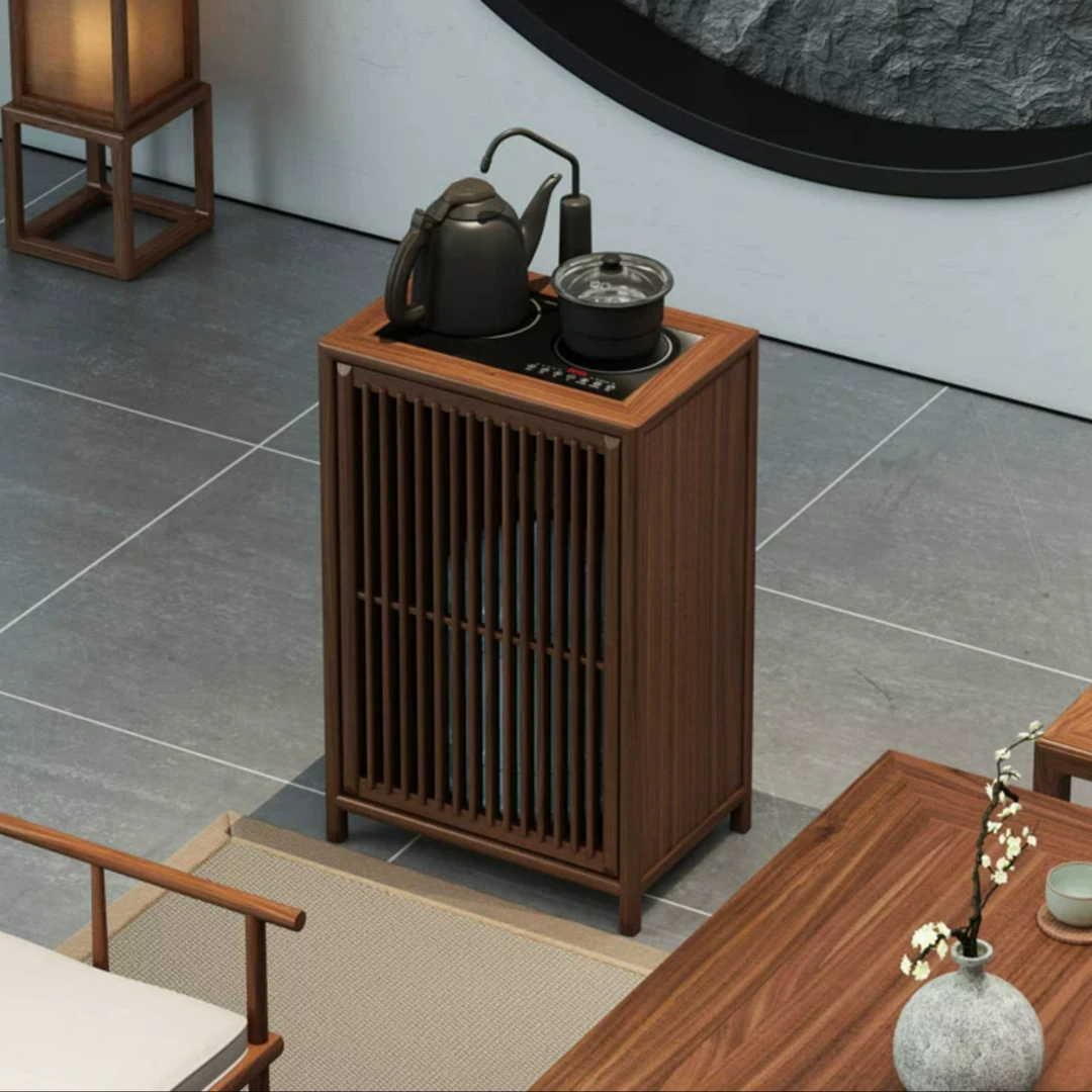 移动茶桌移动小茶台新中式家用简约禅意茶柜茶边柜阳台烧水泡茶桌