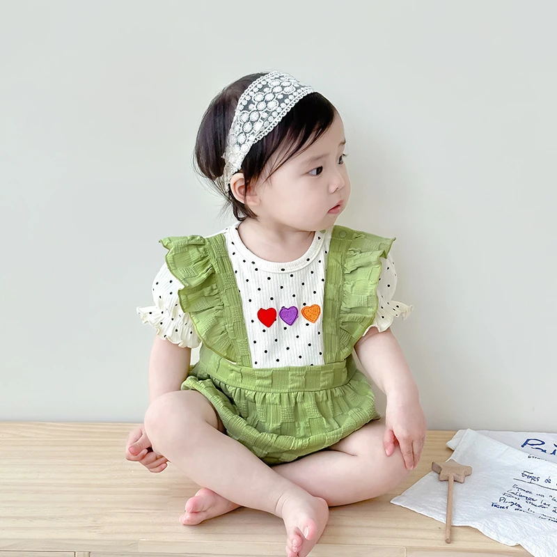 女宝宝夏装衣服婴儿包屁连体衣夏季薄款公主满月百天超萌夏天一岁