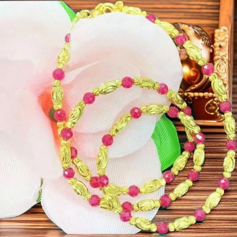 匠心之作传承级红宝石转运珠项链-HS-K308