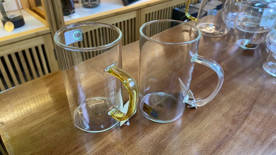 禾器生活绿茶杯清简杯琥珀+清简杯墨绿