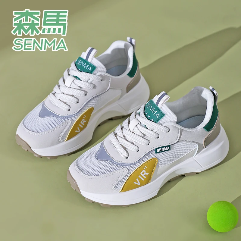 森马/senma品牌女鞋2023新款夏季运动鞋女时尚潮鞋透气ins老爹鞋