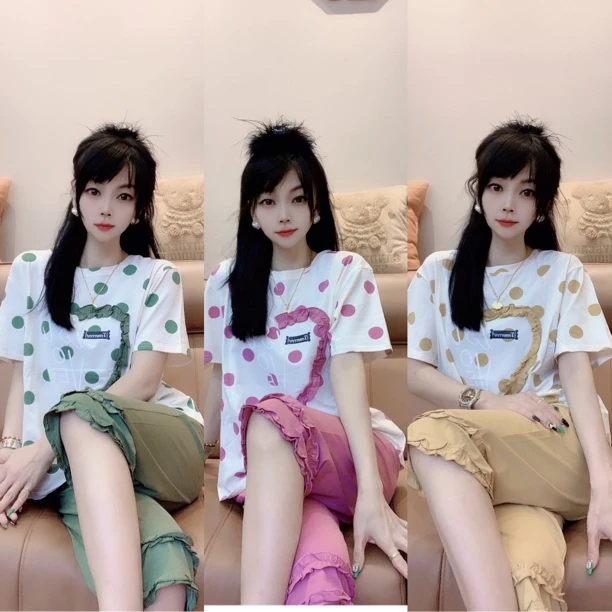 娜姐家高端定制套装7分家居服88741